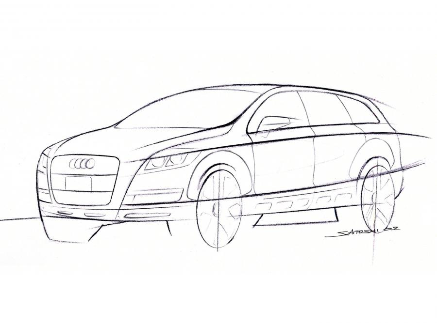 Эскиз Audi Pikes Peak Quattro Concept 2003 года  (фото 6 из 23)